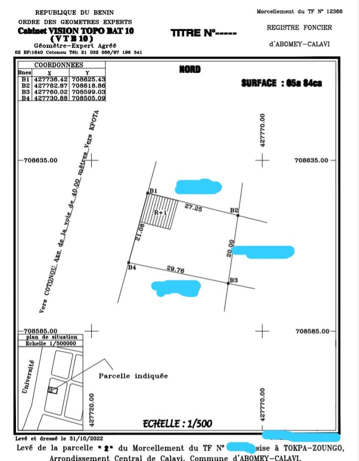 Vente d'un Immeuble à 108.000.000 FCFA  : Atlantique-Abomey-Calavi (Calavi)