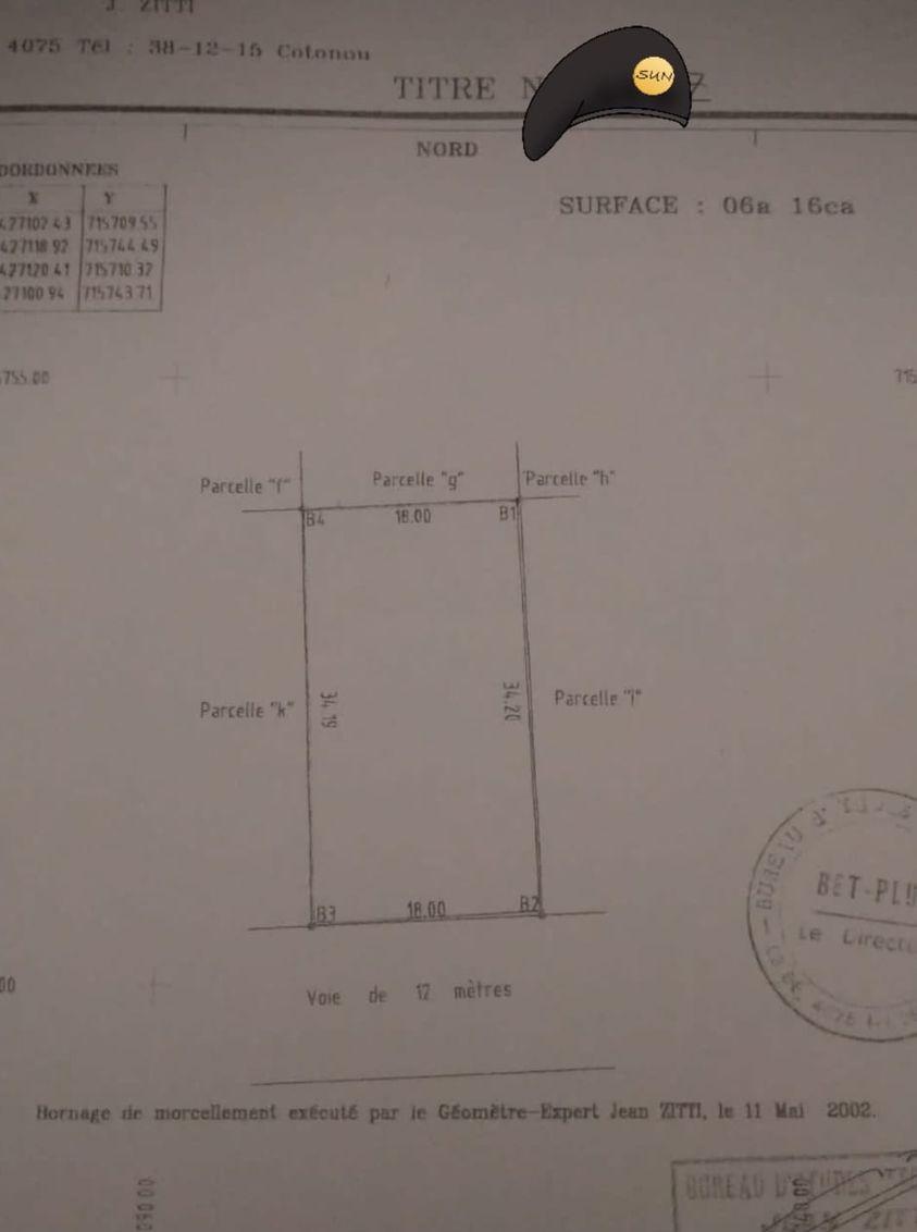 Vente d'un Terrain : Atlantique-Abomey-Calavi (Calavi)