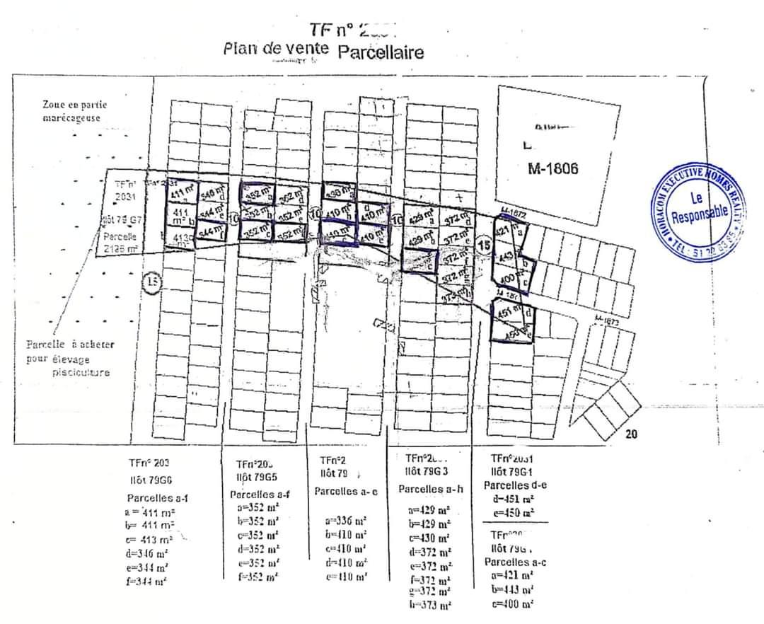 Vente d'un Terrain à 13.000.000 FCFA  : Atlantique-Abomey-Calavi (Ahossougbéta )