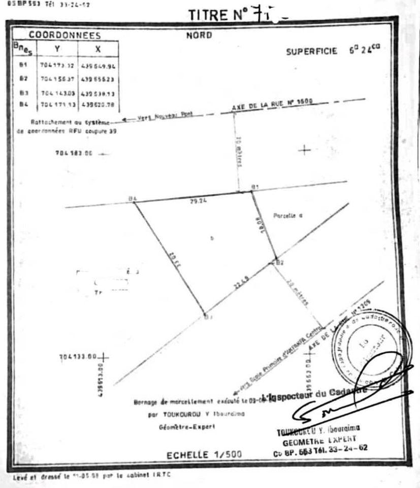 Vente d'un Terrain : Cotonou (AKPAKPA)