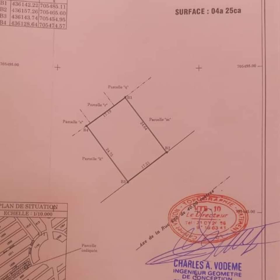 Vente d'un Terrain à 70.000.000 FCFA  : Littoral-Cotonou (Aidjedo)