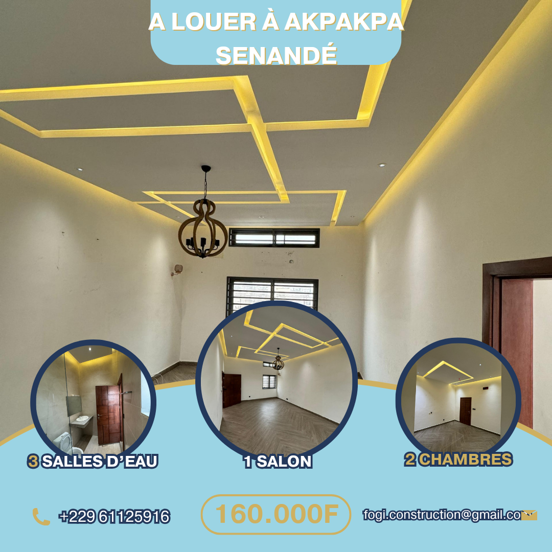 Location d'un Appartement : Littoral-Cotonou (Akpakpa )
